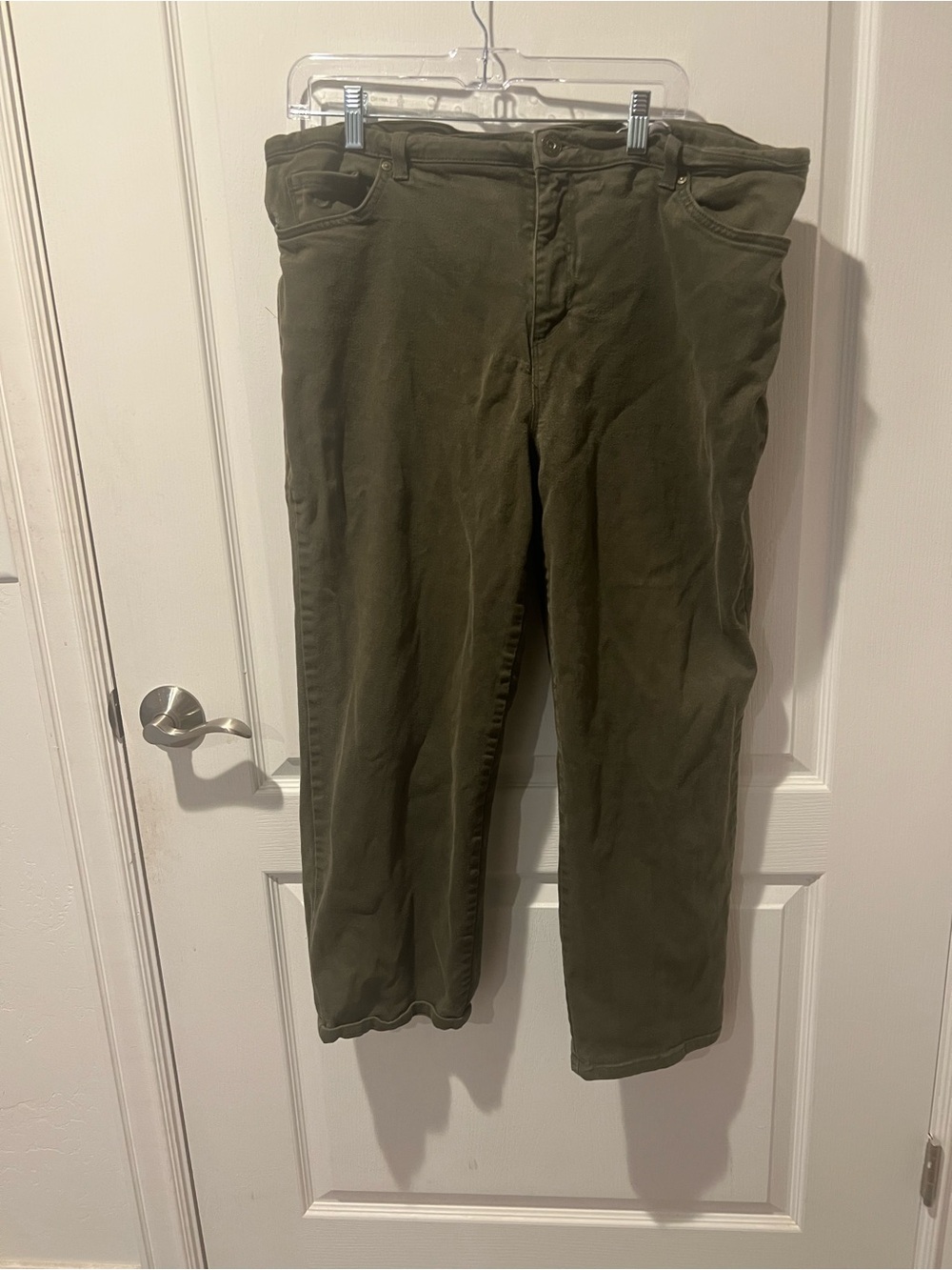 Gloria Vanderbilt Olive Green Women's Chinos